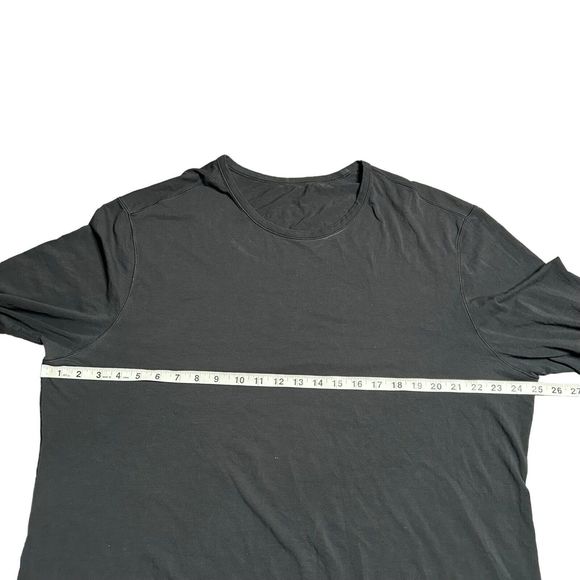 Lululemon Shirt Mens XXL Black Basic‎ Crewneck Long Sleeve Stretch Lightweight - Picture 5 of 10